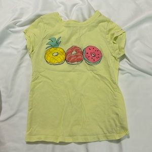Tropical donut tshirt kids